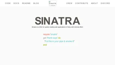 Screenshot preview of sinatrarb.com