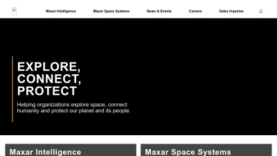 Screenshot of Maxar.com
