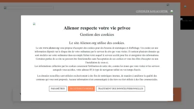 Screenshot of Alienor.org