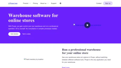 Screenshot of Picqer.com