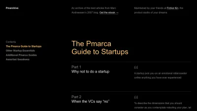 Screenshot of Pmarchive.com