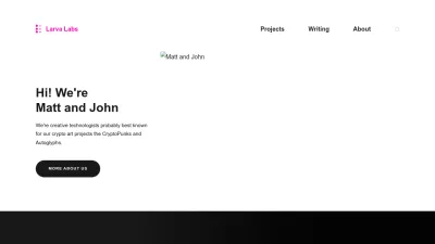 Screenshot of Larvalabs.com
