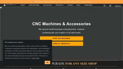 Screenshot of Inventables.com