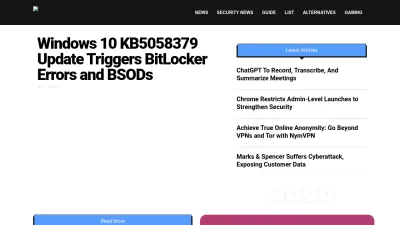 Screenshot of Techworm.net