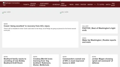 Screenshot preview of commanders.com