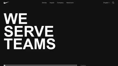 Screenshot of About.nike.com