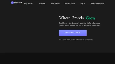 Screenshot of Toneden.io