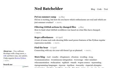 Screenshot of Nedbatchelder.com
