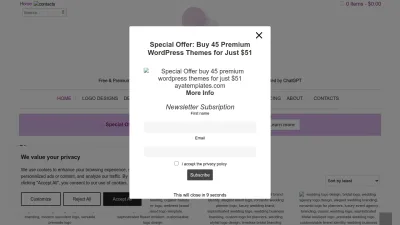 Screenshot of Ayatemplates.com