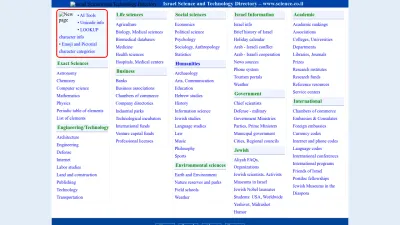 Screenshot of Science.co.il
