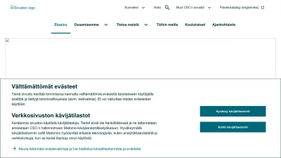 Screenshot of Csc.fi