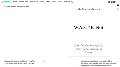 Screenshot of Thebaffler.com