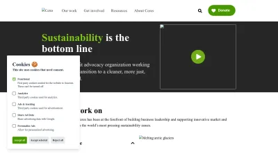 Screenshot of Ceres.org