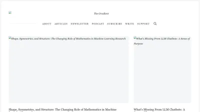 Screenshot of Thegradient.pub