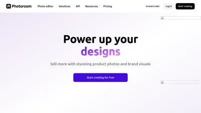 Screenshot of Photoroom.com