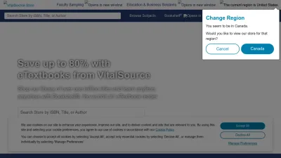 Screenshot of Vitalsource.com