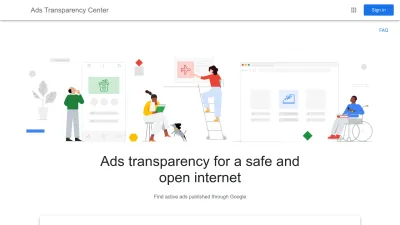 Screenshot of Adstransparency.google.com
