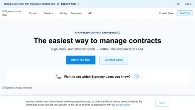Screenshot of Signeasy.com