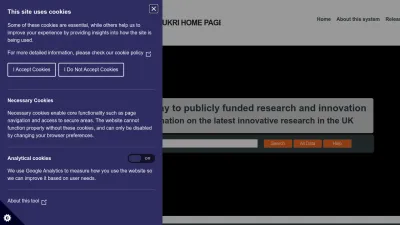 Screenshot of Gtr.ukri.org