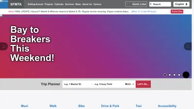Screenshot of Sfmta.com