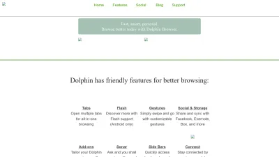 Screenshot of Dolphin.com
