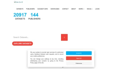 Screenshot of Data.gov.ie