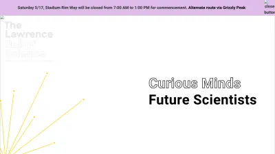 Screenshot of Lawrencehallofscience.org