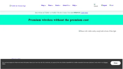 Screenshot of Visible.com