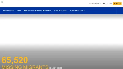 Screenshot of Missingmigrants.iom.int