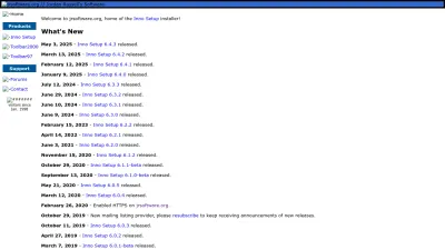Screenshot of Jrsoftware.org