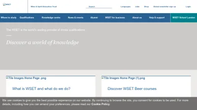 Screenshot of Wsetglobal.com