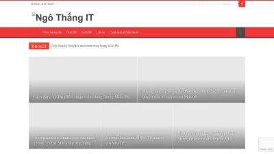 Screenshot of Ngothang.me