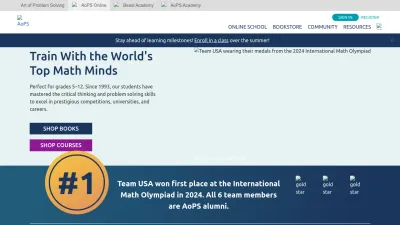 Screenshot of Artofproblemsolving.com