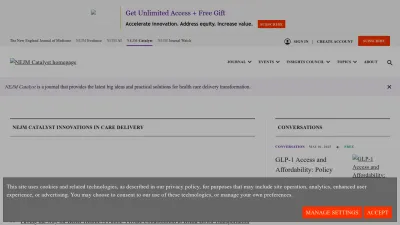 Screenshot preview of catalyst.nejm.org