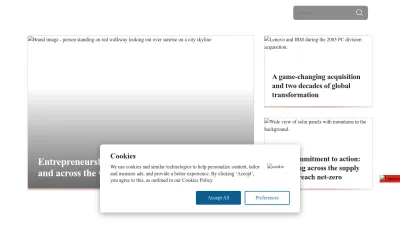 Screenshot of News.lenovo.com