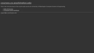Screenshot of Courses.cs.washington.edu