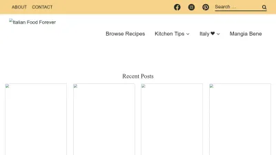 Screenshot of Italianfoodforever.com