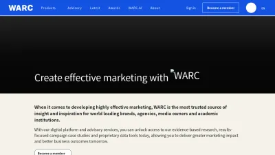 Screenshot of Warc.com