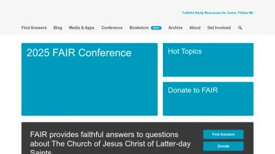 Screenshot of Fairlatterdaysaints.org