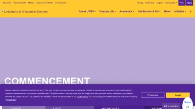 Screenshot of Uwsp.edu