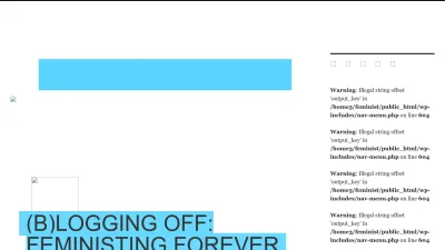 Screenshot of Feministing.com