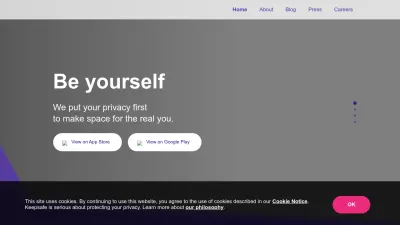 Screenshot of Getkeepsafe.com