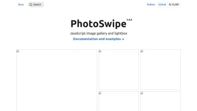 Screenshot of Photoswipe.com