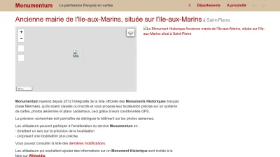 Screenshot of Monumentum.fr