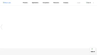 Screenshot of Silabs.com