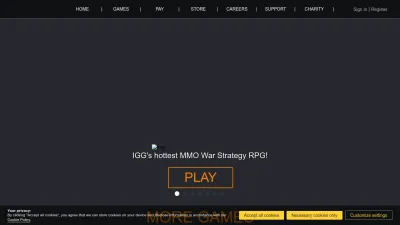 Screenshot of Igg.com