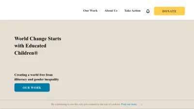 Screenshot of Roomtoread.org
