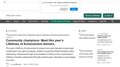 Screenshot of Paloaltoonline.com