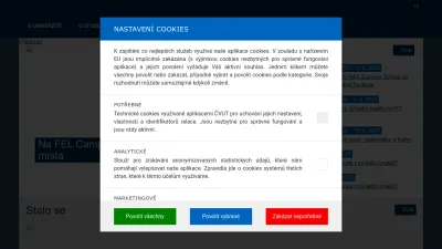 Screenshot preview of cvut.cz