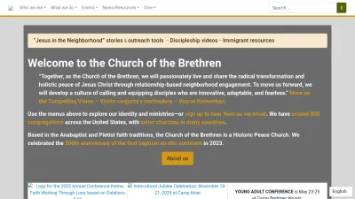 Screenshot preview of brethren.org